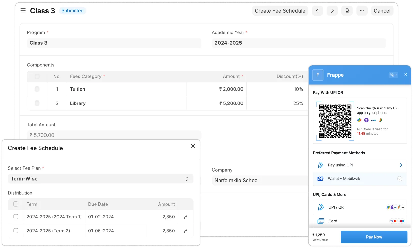 Efficient fees management