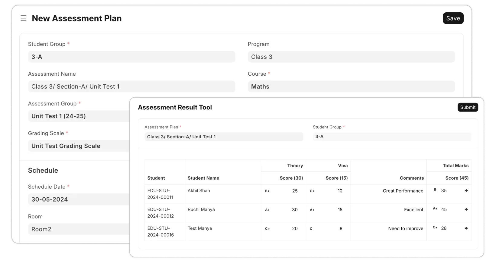 Comprehensive assessment tool