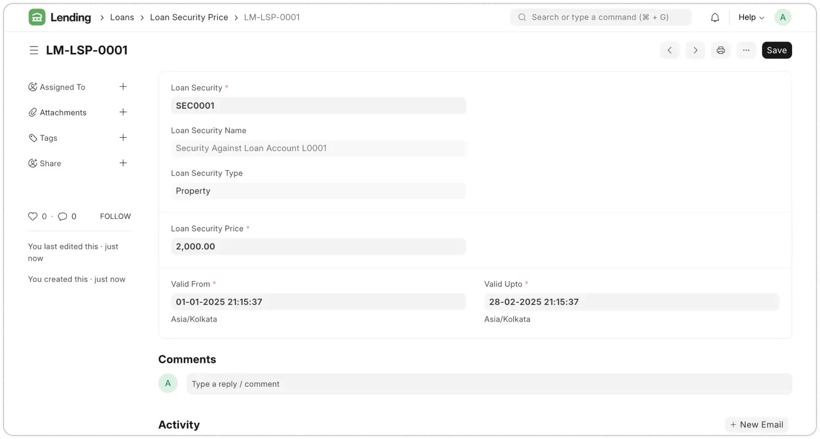 Automated Loan Accounting