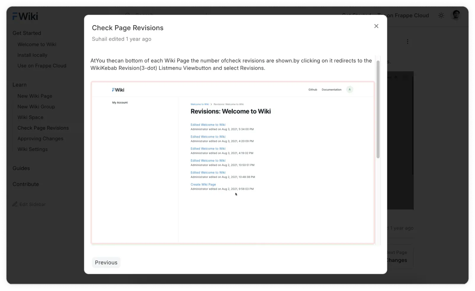 Keep Track of Changes Over Time